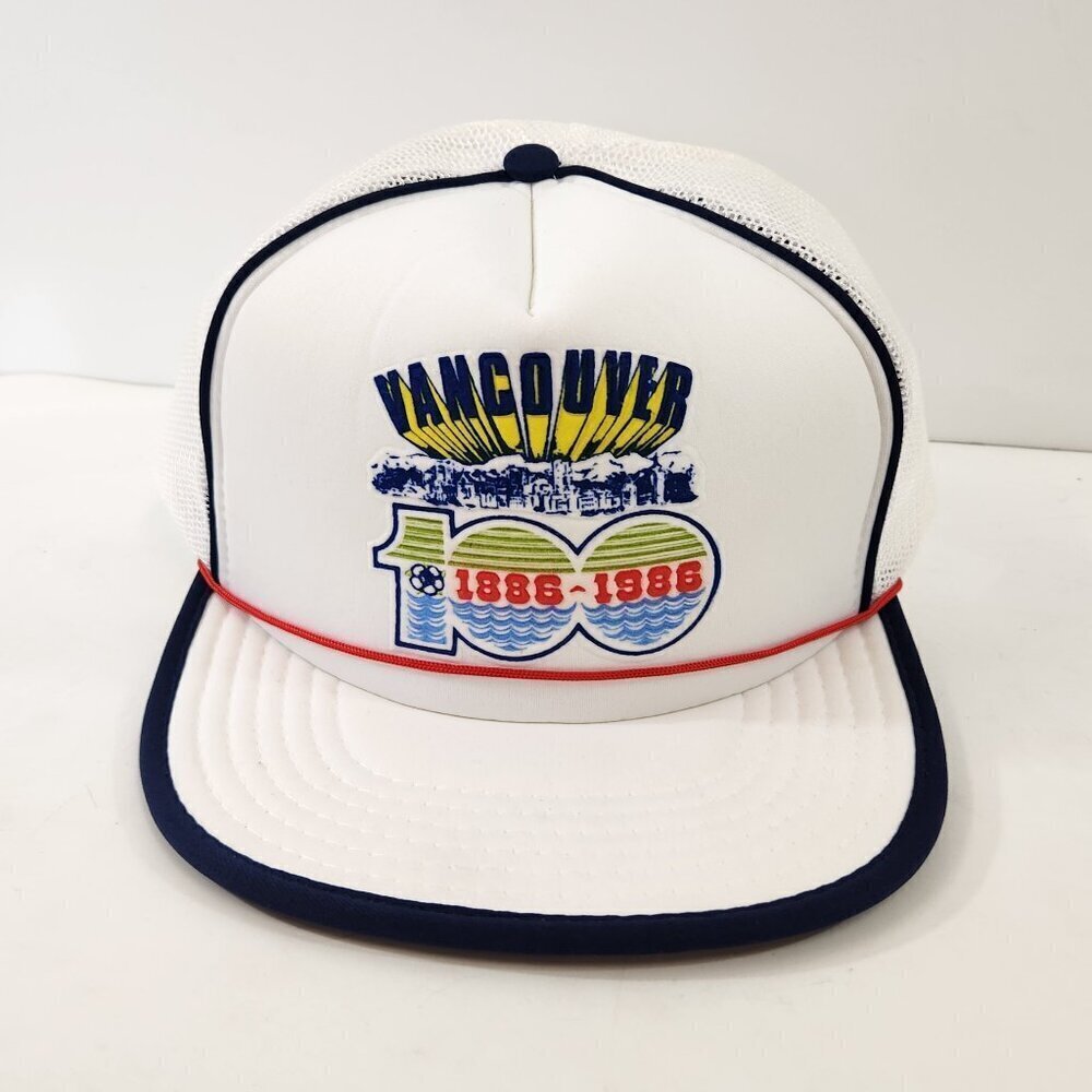 Vancouver 100 Years Anniversary Trucker Hat 1886-1986